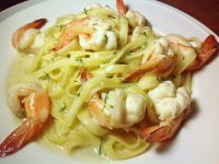 Fettuccine with Prawns